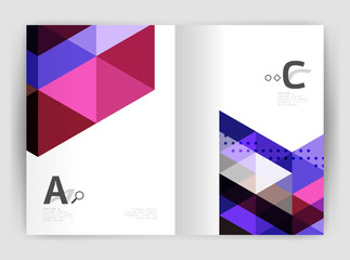Mosaic triangle annual report template