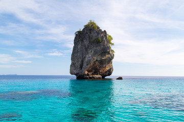 Rock island seascape at Krabi, Thailand.