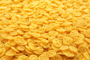 Crispy cornflakes background