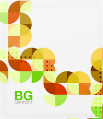 Vector geometric circle abstract background