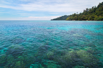 Rok island seascape at Krabi, Thailand.