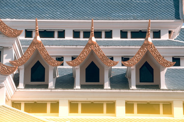 Thai temple is in Wat Pa Phu Kon ,Northeastern of Thailand.