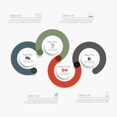 Infographic design template with place for your data. Vector.