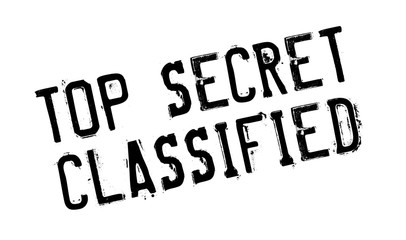 Top Secret Classified rubber stamp. Grunge design with dust scratches. Effects can be easily removed for a clean, crisp look. Color is easily changed.