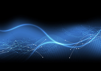 vector background abstract technology communication data Science