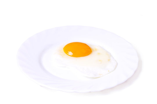 Fried egg in the pan