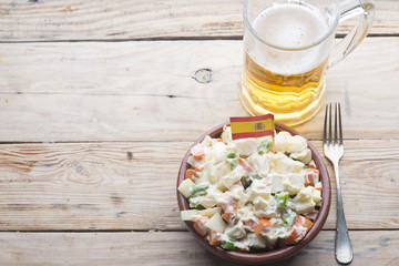 Ensaladilla Rusa (typical food in spanish)