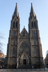 Fototapeta na wymiar Church of St. Ludmilla in Prague
