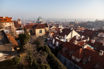 Fototapeta na wymiar roofs of Prague panorama