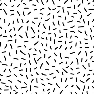 Muster nahtos Memphis Stil auf weissem Hintergrund