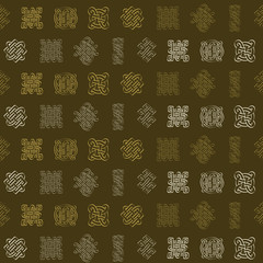 seamless pattern with Celtic art and ethnic ornaments for your design