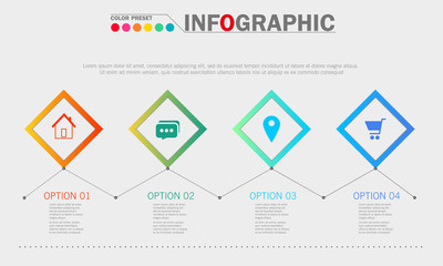 Infographic template. Concept business illustration. Vector