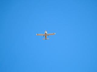 Airplane on the sky