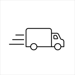 truck icon on white background