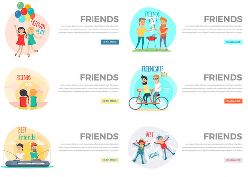 Best Friends Day Forever Web Collection on White