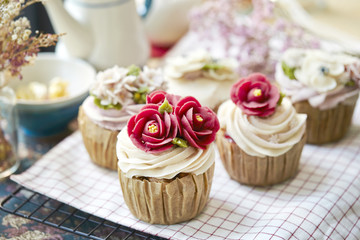 Flower cupcake 