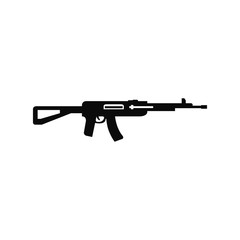 Automatic weapon vector icon