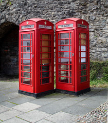 Alte trationionelle Telefonzellen / Häuschen in England