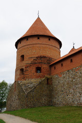 castle tower of red brick
