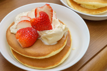 Strawberry pancakes