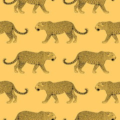 Leopard face tattoo ,Vector illustration, print