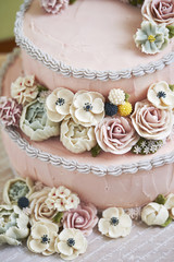 Obraz na płótnie Canvas Flower cake