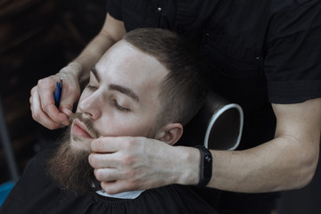 Bearded Man In Barbershop