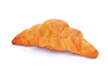 fresh croissant isolated on white background