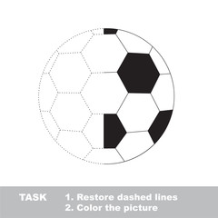 Fototapeta premium Vector trace educational game for preschool kids.