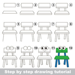 Drawing tutorial for preschool children.