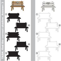 Find true correct shadow, the educational kid game.