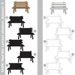 Find true correct shadow, the educational kid game.