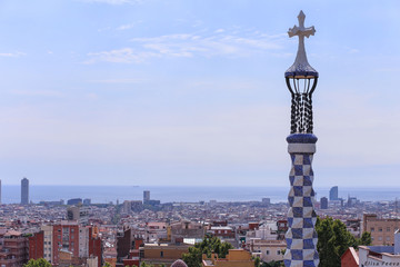 Fototapeta na wymiar Barcelona from above