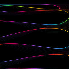 Abstract childish background with colorful lines