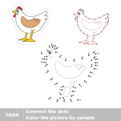 Vector trace educational game for preschool kids.