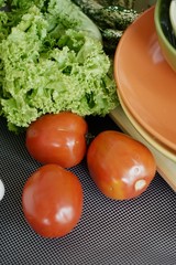 Variety of fresh vegetables is a food that provides high vitamins.