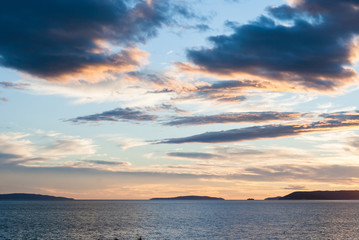 Fototapeta na wymiar Sunset over Split, Croatia, Dalmatia
