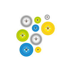 color bubbles with figures icon, vector illustraction design