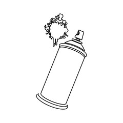 figure aerosol sprays with a stain icon, vector illustraction design