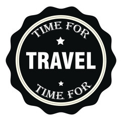 Time For Travel Stamp.Sign.Seal.Logo