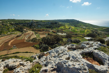 Fototapeta na wymiar Beautiful landscape atBahrija in Malta