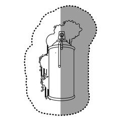 contour can aerosol sprays icon, vector illustraction design