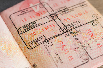 stamp in the passport