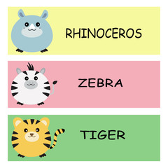 A notice of animals.