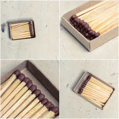  matches isolated on white background