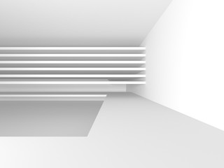 White Architecture Construction Modern Interior Background