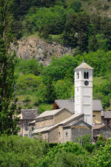 Fototapeta premium Church, Salbertrand, Piedmont, Italy