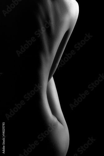 Sexy body nude woman. Naked sensual beautiful girl. Artistic ...