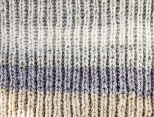Striped knitted background
