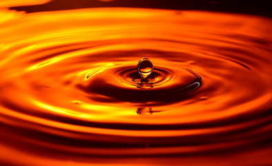 Orange liquid